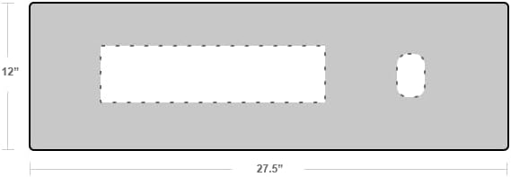 Premium Felt Desk Mat | Small 12" x 27.5" Multifunctional Desk Pad for Home Office | Dark Gray