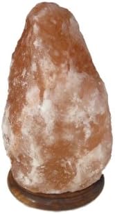 33–40 lbs Himalayan Salt Lamp – Extra Large Hand-Carved Pink Rock Salt Light with Wooden Base & On/Off Cord – Decorative Lighting for Living Room, Spa, Meditation, Yoga, Bedroom