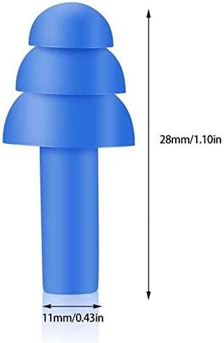 100 Pair Reusable Soft Silicone Ear Plugs Waterproof - Washable Ear Plugs for Swimming Music Concerts Construction Shooting Hunting Motor Sports Hunting Movie Ear Plugs for Sleeping Noise Cancelling