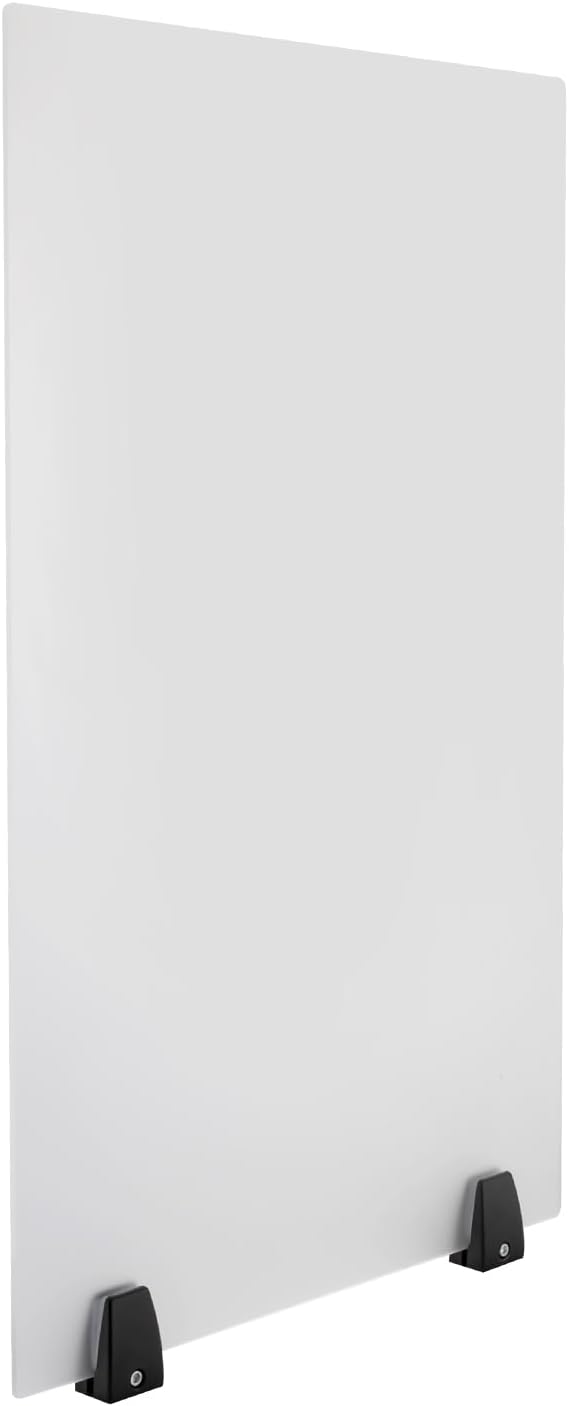 Office Desk Divider 2 pcs, Acrylic Desk Privacy Panels, Frosted Glass Privacy Divider on Desk Partition, 30" x 18"