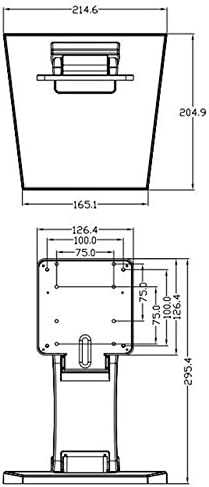Single Adjustable LCD Monitor Stand Mount Folding VESA Monitor Desk Stand with VESA Hole 75x75mm 100x100mm (White)