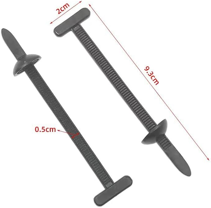 200 Items Universal Nylon Cable Tie Buckle Zip Ties - Heavy Duty Black Wire Ties for Car Automotive Cable Management, Reusable Electrical Cord Ties, Bridas para Cables