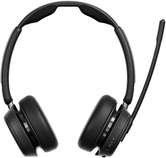 EPOS Impact 1060T Professional Double-Sided Wireless Headset for PC, AI Noise Cancellation, Super Wideband Audio, BrainAdapt Comfort, Bluetooth, Microsoft Teams Certified, Ideal for Long Calls