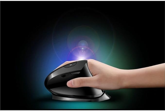 ADESSO iMouse V30 Wireless Adjustable Vertical Ergonomic Mouse with Customizable Angles and DPI Switch - Advanced Optical Sensor Technology, Reduces Wrist Strain, 2.4GHz USB Receiver, TAA-Compliant