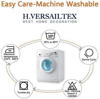 H.VERSAILTEX Super Stretch Couch Cushion Covers Sofa Cushion Slipcovers Jacquard Fabric Individual Seat Couch Slipcover Sets for Pets with Elastic Bottom(3 Packs Cushion Sofa Covers, Island Fossi)