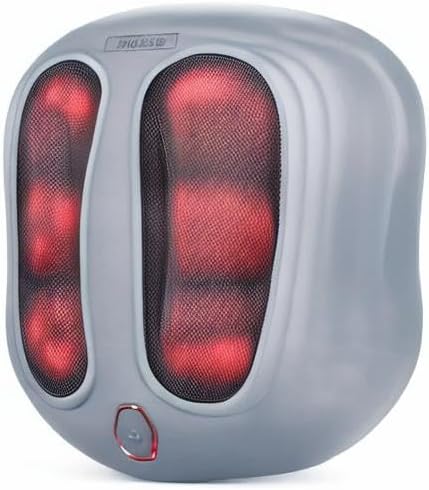 Nekteck Foot Massager with Heat, Heated Foot Massager for Plantar Fasciitis, Pain Relief and Circulation, Shiatus Electric Under Desk Feet Massager Machine, Gifts for Men Woman Him Her Mon Birthday