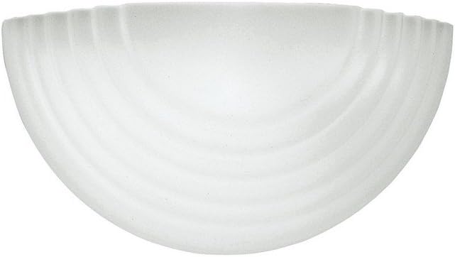 Generation Lighting 4123-15 One-Light Bath or Wall Sconce with Satin White Glass Shade, White Finish