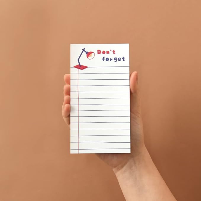 Monolike Memopad Ordinary days SET - 4 Packs, 4 Different Designs, 80 Sheets Per Pad, Total 320 Sheets, Note pads, Writing pads, 80x148mm