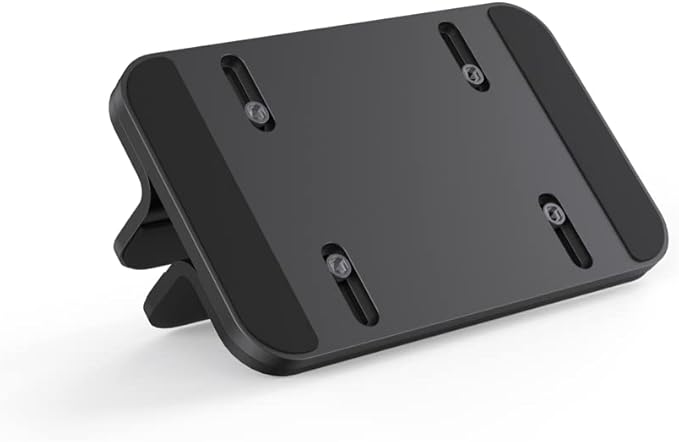 Aluminum Laptop Vertical Stand Organizer, Sturdy Laptop Computer Holder Desktop Stand Compatible with New Retina Apple MacBook Pro/Air, Mac mini and iPad Pro - Black