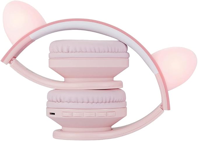 PowerLocus Bluetooth Headphones for Kids, Wireless Foldable Headphones Over Ear, Headphone with Microphone, 85DB Volume Limit, Wireless and Wired Headset with Micro SD, FM for Cellphones, Tablets, PC