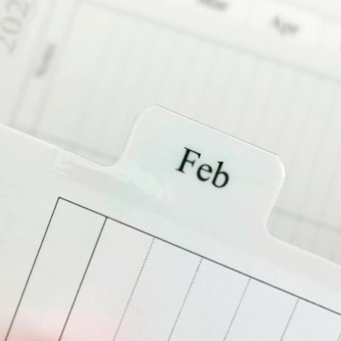 newestor 2025-2026 Monthly Planner Refill for 8-Discbound Notebook, Two Pages Per Month, Oct 2025 to Dec 2026, Junior Size 5-1/2"x8-1/2"