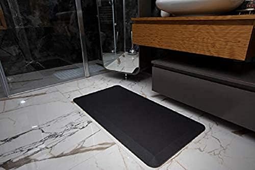 Mabel Home Anti Fatigue Floor Mat- 3 Size(20x32 & 20x39 & 24x70),16 Colors - Standing Desk Mat-Kitchen Floor Mat-Stain ResistantHome Non-Slip Bottom, Extra Soft (Black, 20" x 39")