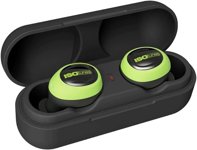 ISOtunes Free 2.0 Bluetooth Hearing Protection Earbuds - 25 dB NRR OSHA Approved Earbuds, Wireless Bluetooth Earplug Headphones for Work