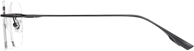 Cyxus Titanium Blue Light Glasses for Men Frameless Rimless Glasses UV protection Eyeglasses