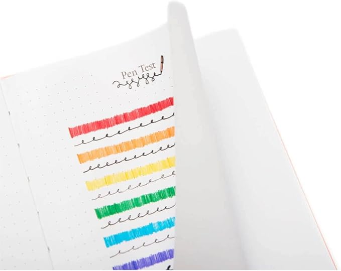 Yop & Tom Bullet Dotted Journal (A5) - Hummingbird - Dot Grid Notebook With Extra Thick Paper (160 GSM) - Burnt Orange