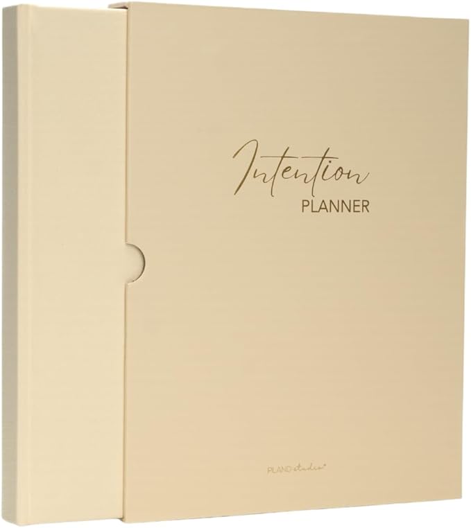 Pland Studio 90-Day Planner Journal β Undated Daily Goal Organizer in Alabaster Linen | Gratitude Journal, Habit Tracker, Vision Board, and Reflection Pages for Mindful Planning