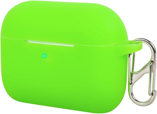 FELONY CASE – Soft Silicone AirPods Pro Case - Neon Green | Shockproof, 360° Protective Apple Airpods Case Cover with Keychain | Wireless Charging Compatible with Front LED Visible