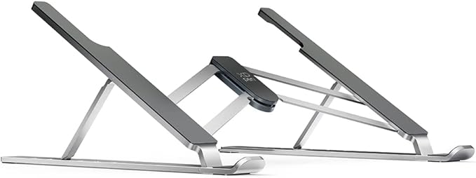 XPPen Drawing Tablet Stand for Desk,Silver Portable Holder for Graphics Tablet&Pen Display, Aluminum Computer Riser Compatible with 10 to 15.6 Inch Laptops and Drawing Tablets,Portable and Adjustable