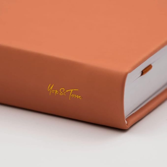 Yop & Tom Bullet Dotted Journal (A5) - Hummingbird - Dot Grid Notebook With Extra Thick Paper (160 GSM) - Burnt Orange