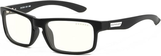 GUNNAR - Premium Gaming and Computer Glasses - Blocks 35% Blue Light - Enigma, Onyx, Clear Tint