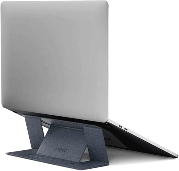 MOFT Laptop Stand for Desk, Stick-On Computer Stand with Dual-Angle, Ergonomic Laptop Riser Holder for Travel, Foldable & Portable MacBook Stand Fits 11.6"-16" Laptops, Starry Grey