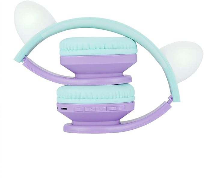PowerLocus Bluetooth Headphones for Kids, Wireless Foldable Headphones Over Ear, Headphone with Microphone, 85DB Volume Limit, Wireless and Wired Headset with Micro SD, FM for Cellphones, Tablets, PC