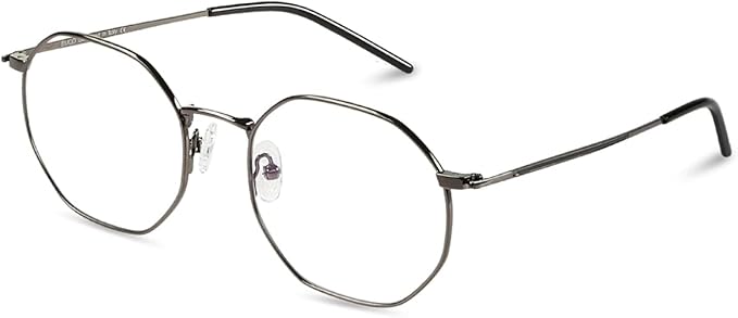 DUCO Small Round Blue Light Glasses For Women Men Blue Ray Blocking Glasses 8215