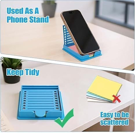 Smarter Sticky Note Kit, Ultimate Sticky Note Holder with Stencil, 5 Versatile Templates Organize Notes, Boost Productivity & Master Daily Planning, Perfect for to-Do Lists, Home, Office (Yellow)