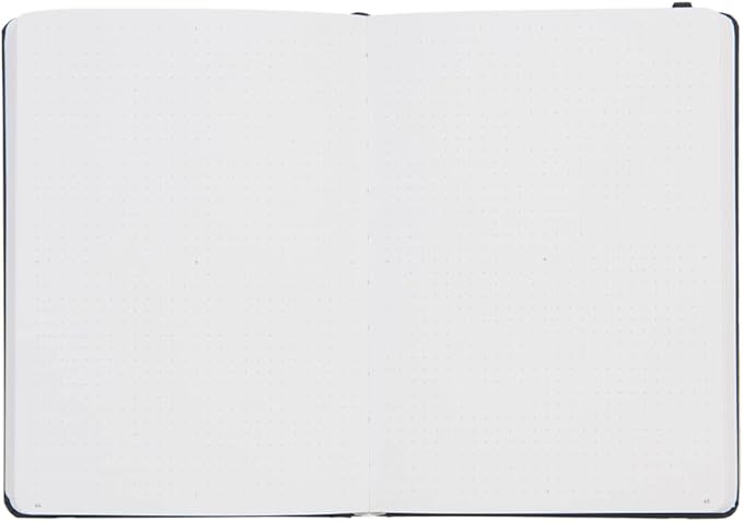 Yop & Tom Bullet Dotted Journal (A5) - Hummingbird - Dot Grid Notebook With Extra Thick Paper (160 GSM) - Charcoal