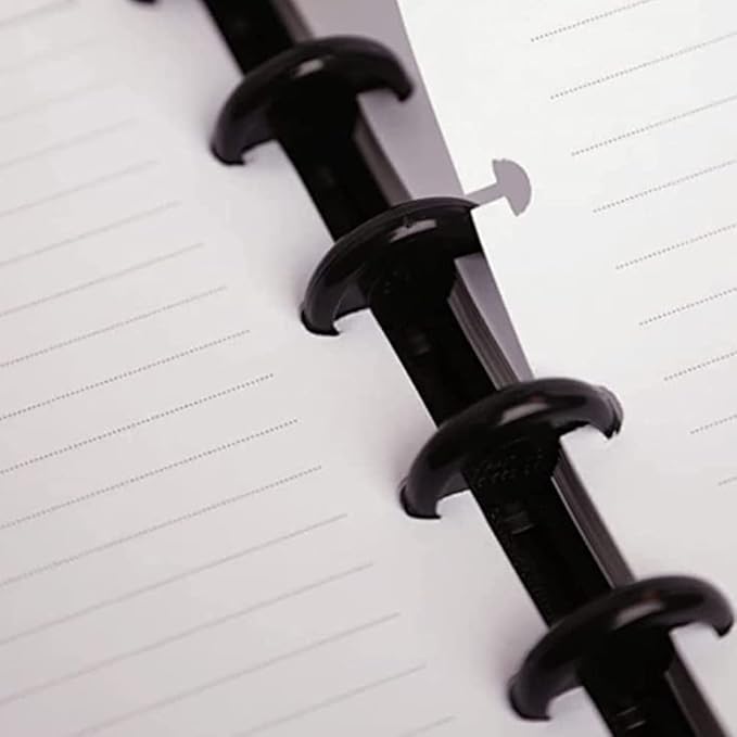 A4 TUL Discbound Lined Refill Paper, 11-Disc Discbound Ruled Filler Paper, 100Sheets / 200Pages Loose-Leaf Line Paper, 100gsm White Paper, 8.5'' x 11'', Leaf