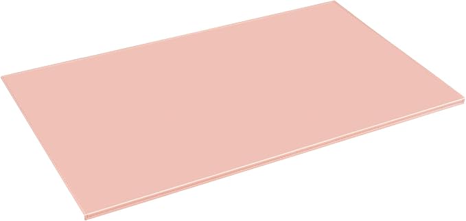 AKOZLIN 35.4"x 18.9" Soft PU Leather Surface Office Desk Mouse Mat Anti-Push Pad with Full Grip Fixation Lip Table Blotter Edge-Locked Protector Pink