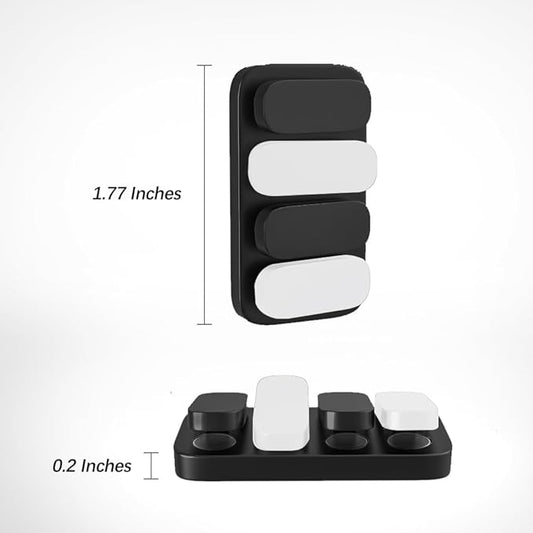 Metal Fidget Slider EDC Fidget Clicker Fidget Toys Adults (Black & White)