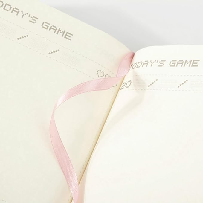Undated Daily Planner 365 Days Notebook Game Design Pocket Organizer Appointment Book Journal Notebook A6 mini Cute Diary (Pink)