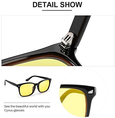 Cyxus Blue Light Glasses for Men Women Reduce Eye Strain UV Blocking for Computer Screen 8082