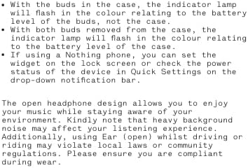 Nothing Ear (Open) Open-Ear Headphones, Earbuds with Earhooks, BT 5.3, Clear Voice Technology with 2 Mics, Fast Charging, Compatible with iPhone & Android -White