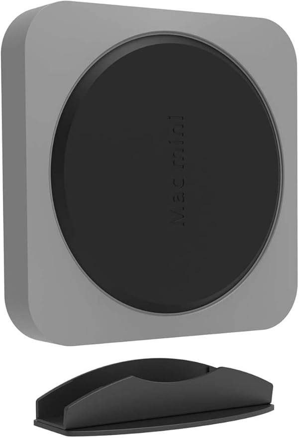 Bylitco Desktop Stand for Mac Mini 2010-2023,M1/M2,Vertical Holder,Perfect for Desk Organization and Heat Dissipation,Soft Cushioned Protection, Space-Saving Design- Black