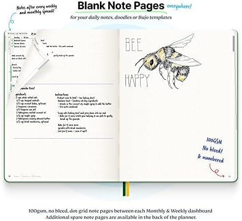 Roterunner 2025 Purpose Planner Notebook B5 7.5'x9.8' Undated Daily Weekly Monthly Productivity Goal Setting Tool for Work Home ADHD Planner Adult Self Care Journal (Purple Hardcover)