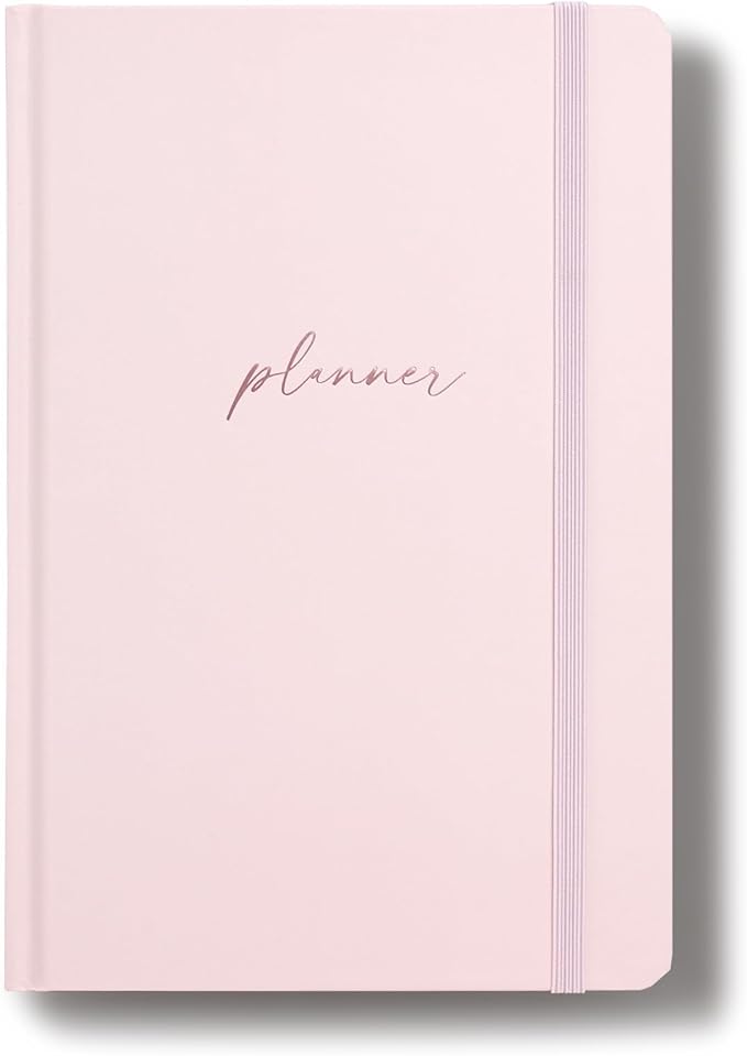 2025-2026 Planner - Undated Monthly, Weekly & Daily Planner for Planning Your Success - To Do List, Habit Tracker, Hardcover, Aesthetic, Stylish School or Office Supplies (Pink, A5)