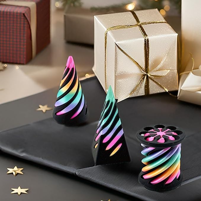 3 Packs Impossible Cone,Spiral Cone Fidget Toy,Impossible Cones passthrough Impossible Pyramid for Relaxing,Spiral Fidget Toy passthrough Impossible Cone,Birthday for Adults & Kids