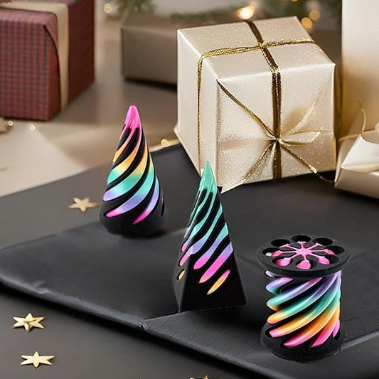 3 Packs Impossible Cone,Spiral Cone Fidget Toy,Impossible Cones passthrough Impossible Pyramid for Relaxing,Spiral Fidget Toy passthrough Impossible Cone,Birthday for Adults & Kids