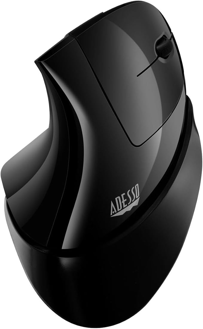ADESSO iMouse V30 Wireless Adjustable Vertical Ergonomic Mouse with Customizable Angles and DPI Switch - Advanced Optical Sensor Technology, Reduces Wrist Strain, 2.4GHz USB Receiver, TAA-Compliant