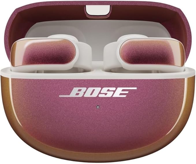 Bose Ultra Open Bluetooth Earbuds, True Wireless Earbuds with OpenAudio for Awareness, Clip On Design for Comfort, Immersive Audio, Up to 48 Hrs of Playtime, Sunset Iridescent - Limited Edition Color