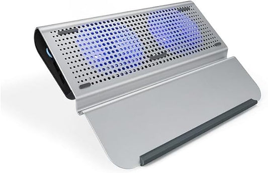 OTM Essentials Aluminum Large Laptop Riser Stand for 12"-15" Laptops, 15.5" x 11.5", Gray (OB-A2C)