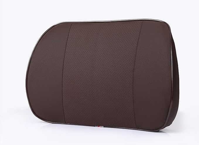 ZHONGLI Memory Foam Lumbar Support Pillow-Middle/Lower Back Support Cushion-Used for car Seats, Office Chairs, recliners, etc. (Style-2 (Brown))