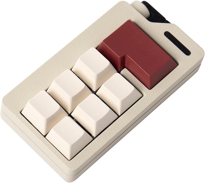 Keyboard Fidget Toys for Adults 3D Printing Keyboard Clicker Fidget Sensory Fun Toys with Keycaps Switch for Anxiety Decompression (White)