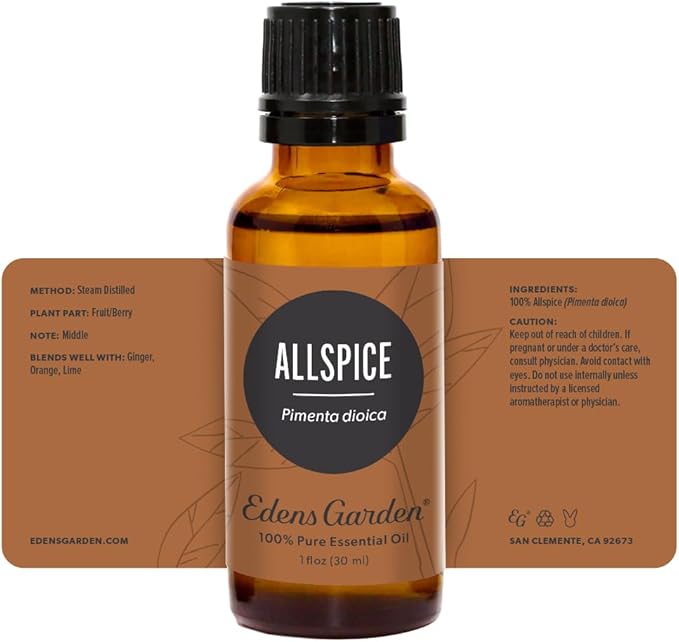 Edens Garden Allspice Essential Oil, 100% Pure Therapeutic Grade (Undiluted Natural/Homeopathic Aromatherapy Scented Essential Oil Singles)