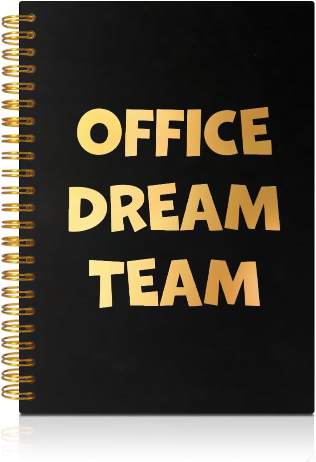 Office Dream Team 160 Blank Pages Spiral Notebook, Team Appreciation Gifts, Dream Team Gifts for Colleagues, Team Member Appreciation Gifts, New Job Appreciation Gifts for Coworker Colleagues