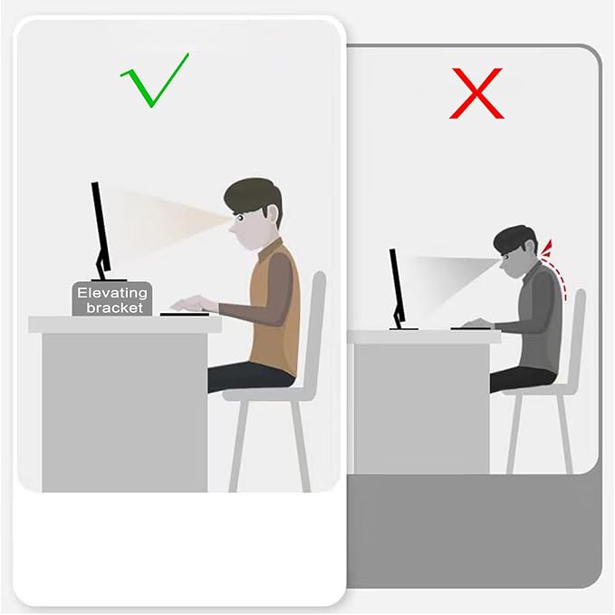 Acrylic Monitor Stand, 2 Tier Computer Monitor Stand Riser,16 inch Acrylic Computer Monitor Stand Riser for iMac, PC, Desktop, Laptop, TV Screen with Extra Storage Space Home Office