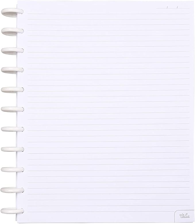 Talia Discbound Notebook Refills (College Ruled, Letter (8.5in x 11in))