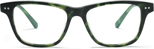 Dollger Fashionable Square Transparent Lenses Blue Light Blocking Glasses for Women Men - Computer Glasses for Stylish Women